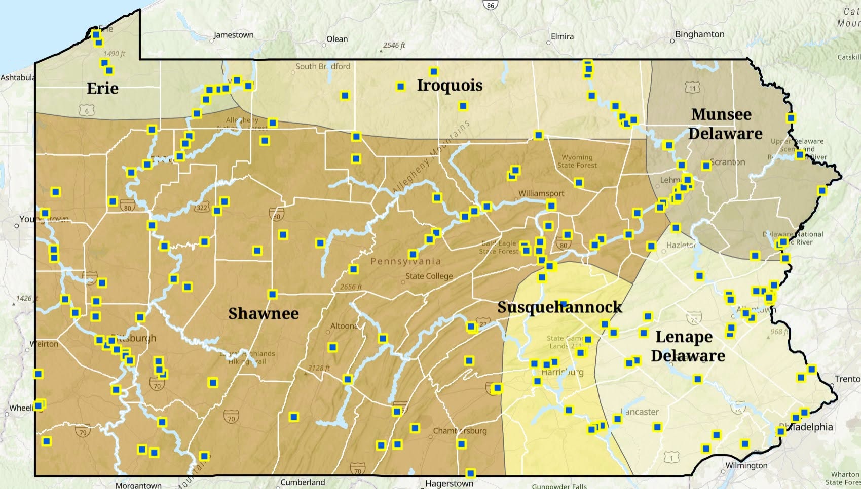 Indigenous Pennsylvania Populations