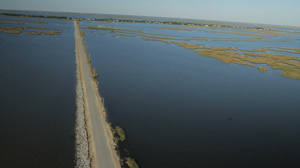 The Isle de Jean Charles off the coast of Louisiana