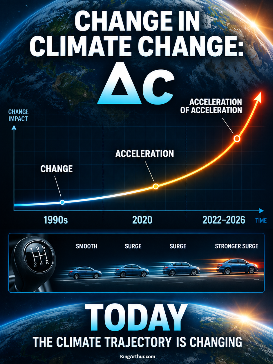Change in Climate Change: Δc