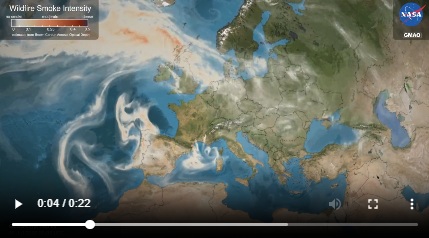 Wildfire Smoke Over Europe