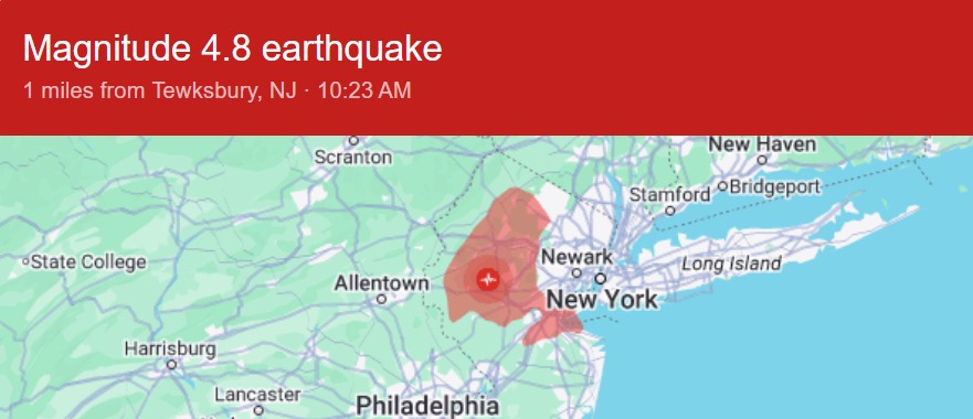 Earthquake Map April 2024